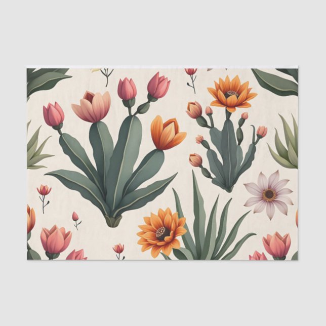 Mocha Magic: Chic Coffee-Themed Wrapping Seidenpapier (Vorderseite)