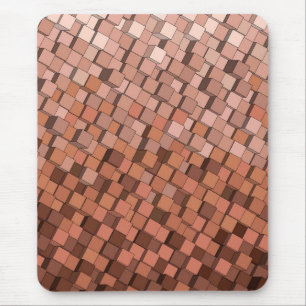 Mocha Mousse 3D Cube Pattern Mousepad
