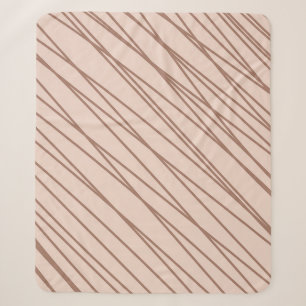 Mocha-Mousse-Abstrakt Handgezeichnetes Doodle-Lini Sherpadecke