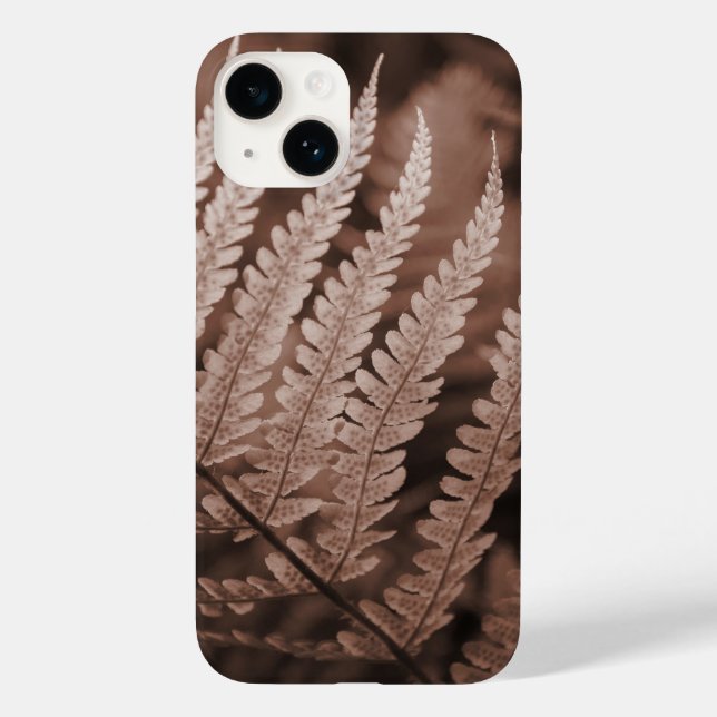 Mocha Mousse Botanic Foliage Case-Mate iPhone Hülle (Rückseite)
