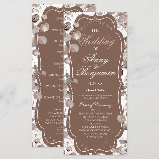 Mocha Mousse Botanical (Vorne/Hinten)