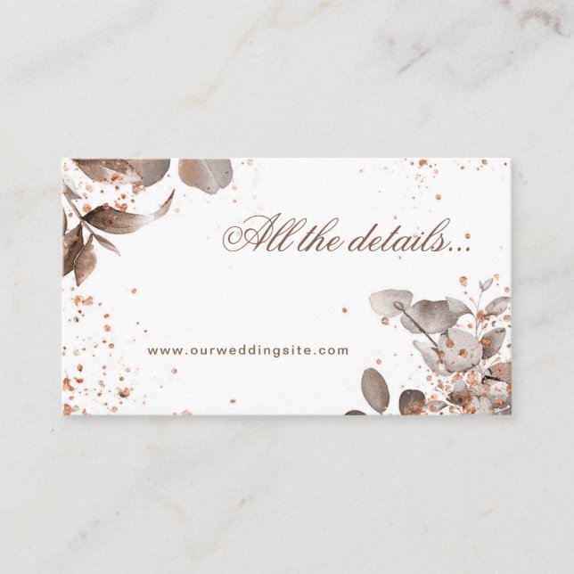 Mocha Mousse Botanisch alle Details 1 Begleitkarte (Vorderseite)