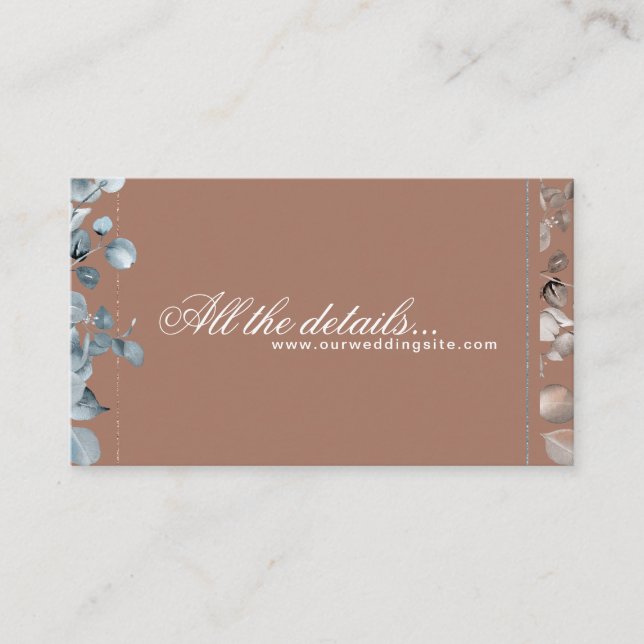 Mocha Mousse Botanisch alle Details 2 Begleitkarte (Vorderseite)