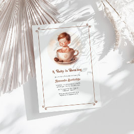 Mocha Mousse Liebe ist das Brechen Coffee Baby Dus Einladung