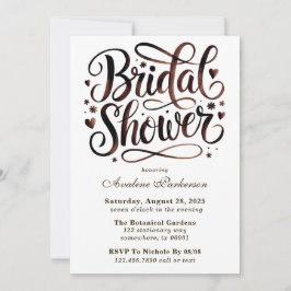 Mocha Mousse Paint Calligraphy Brunch & Bubbly Einladung