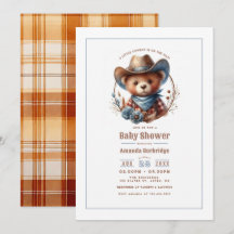 Mocha Mousse Rustic Kleine Cowboy Babydusche