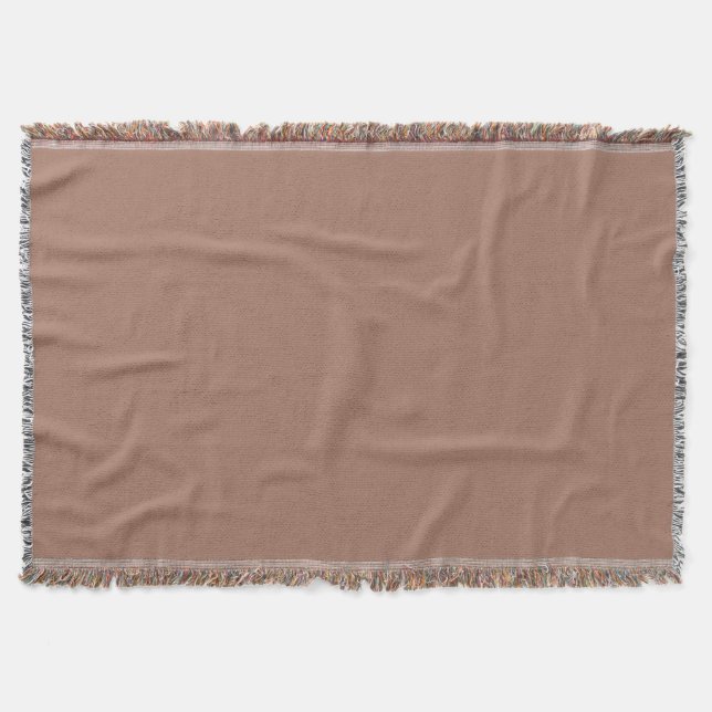 Mocha Mousse Trendy Elegant Solid Color Decke (Vorderseite)