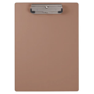 Mocha Mousse Trendy Elegant Solid Color Klemmbrett