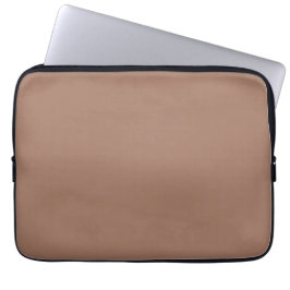 Mocha Mousse Trendy Elegant Solid Color Laptopschutzhülle