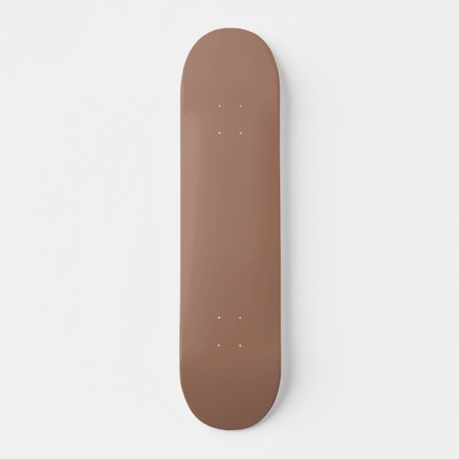 Mocha Mousse Trendy Elegant Solid Color Skateboard (Vorne)