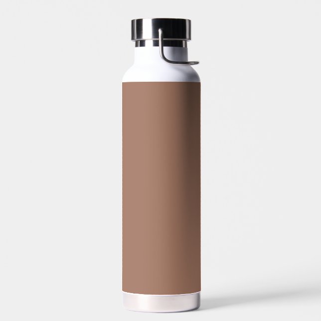 Mocha Mousse Trendy Elegant Solid Color Trinkflasche (Links)