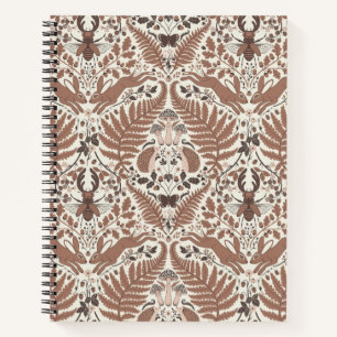 Mocha-Mousse, Wald/Waldtiere und Pflanze Notizbuch