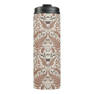 Mocha-Mousse, Wald/Waldtiere und Pflanze Thermosbecher