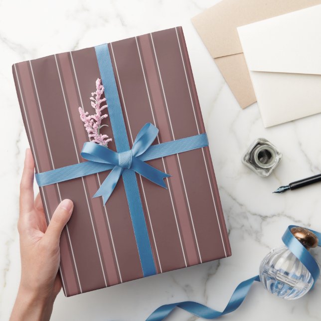 Mocha-Streifen Geschenkpapier (Schenken)