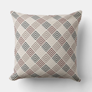 Mocha/Taupe gepolstertes Patternkissen Kissen
