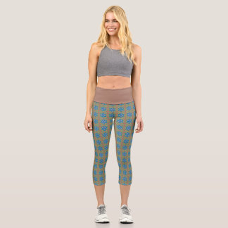 Mocha und Modefarben Capri Leggings