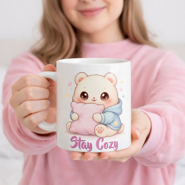 Mochi Cuddle Bear Cute Kawaii Style Pillow Hug  Kaffeetasse (Von Creator hochgeladen)