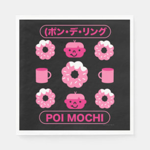 Mochi Donuts Poi Mochi und Kaffee Serviette