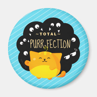 Mochi Halloween - Niedlich Orange Cat Purr-Fection Magnet
