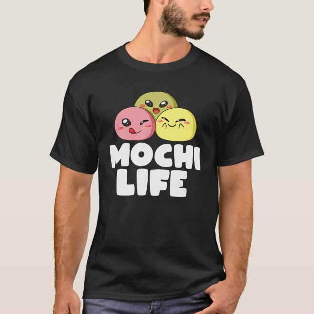 Mochi Ice Creme Donut Rice Cake Balls T-Shirt (Vorderseite)