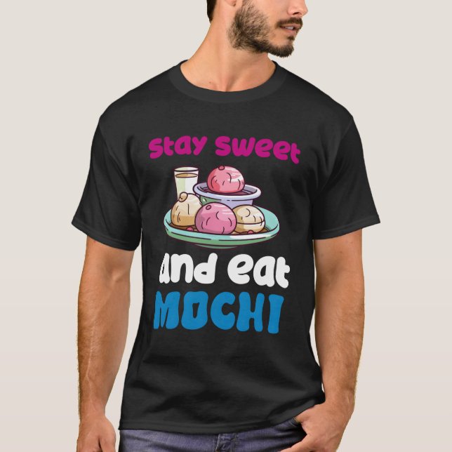 Mochi Japanischer Rice Cake Candy Snack Sweet Moch T-Shirt (Vorderseite)