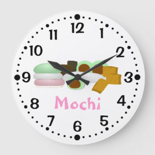 Mochi Lovers Rice Cakes Küchenuhr mit Minuten Große Wanduhr