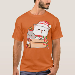Mochi Mochi Peach Cat Peach and Goma Christmas T-Shirt