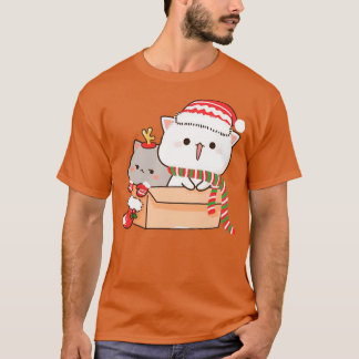 Mochi Mochi Peach Cat Peach and Goma Christmas T-Shirt
