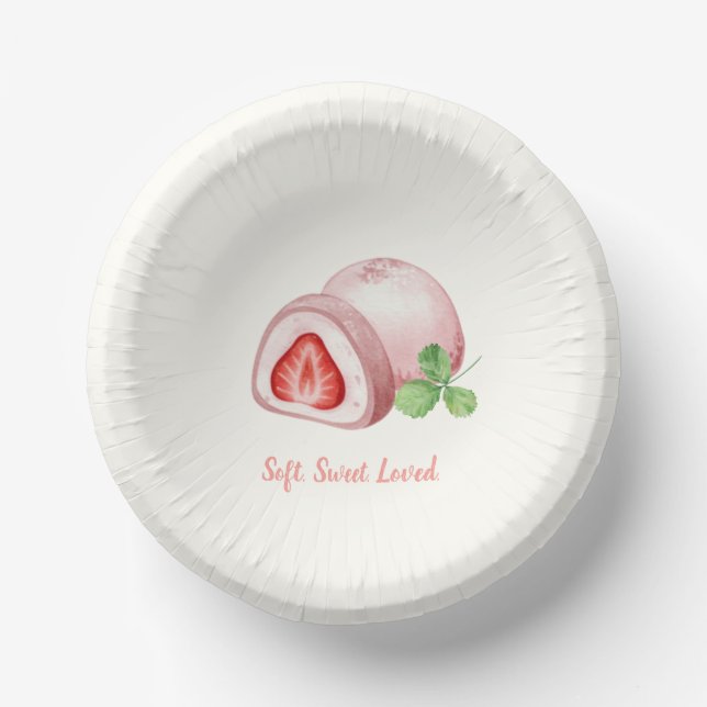 Mochi-sweet and full of love! pappteller (Vorderseite)