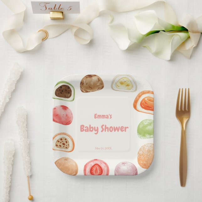 Mochi-sweet and full of love! pappteller (Hochzeit)