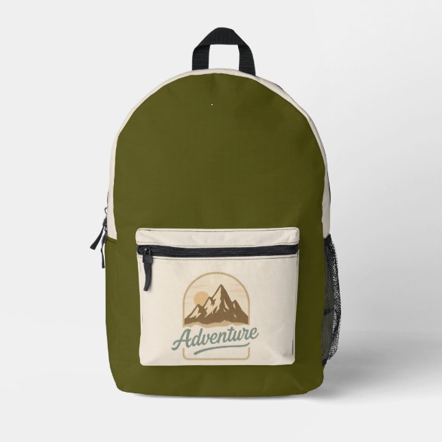 Mochila Adventure Bedruckter Rucksack (Vorderseite)