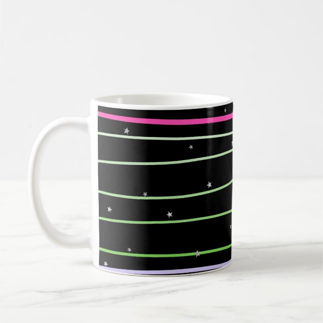 Mochila con estrellas con líneas onduladas kaffeetasse (Links)