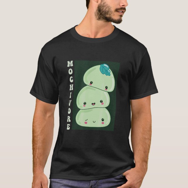 Mochivore Lecker Kautreis Süßspeise Mochi T-Shirt (Vorderseite)