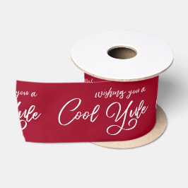 Möchten Sie ein Cooles Weihnachten White Script Bu Satinband