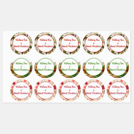 Möchten Sie ein süßes Weihnachten Geschenketikette Etiketten