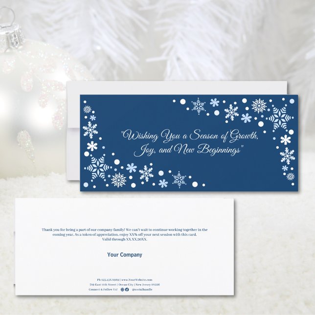 Möchten Sie eine Jahreszeit des Wachstums, Joy Blu (Wishing You a Season of Growth, Joy Blue Flat Card)