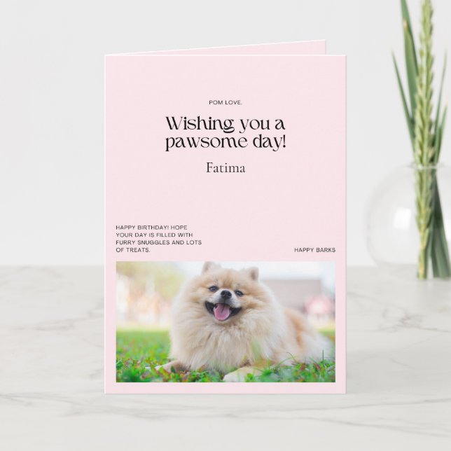 Möchten Sie eine Pawsome Day Spitz Card Karte (Vorderseite)