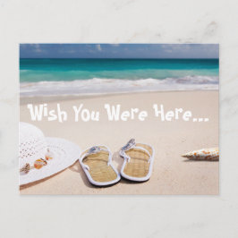 Möchten Sie hier sind Beach Postcard? Postkarte