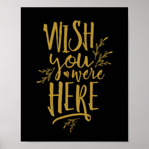 Möchten Sie hier Wedding Memorial Table Sign GD Poster