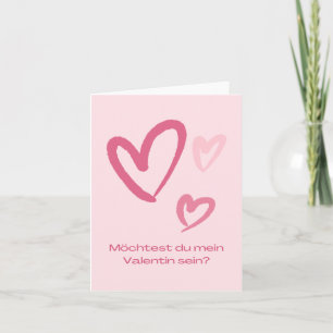 Möchtest du mein Valentin sein? Karte