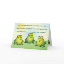 Möchtest du nie Frösche in deinen Unterhosen finde