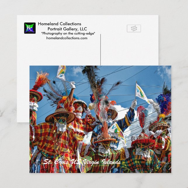 Mocko Jumbies USVI Postkarte (Vorne/Hinten)