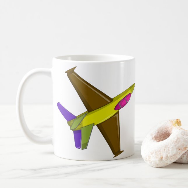 Mockup-Foto der weißen Tasse (Mit Donut)