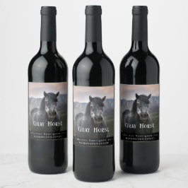 Mockup Gray HorCustom Wine Labels Weinetikett