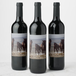 Mockup Horses Western Custom Wine Labels Weinetikett