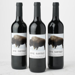 Mockup Lone Buffalo West Custom Wine Labels Weinetikett