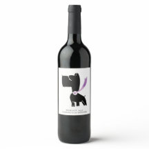 Mockup Scotty Hund Lover Custom Wine Labels
