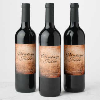 Mockup Vintage, gebrauchte Weinmarken Weinetikett