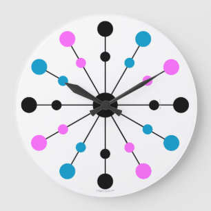 Mod 1960er Retro-Wall-Uhr Große Wanduhr