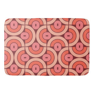 Mod 1970er Jahre Retro-Stil geometrisches Design Badematte